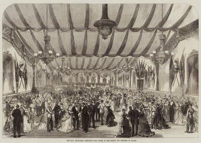 Bal van de Honourable Artillery Company gegeven aan de prins en prinses van Wales door English School