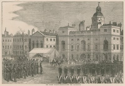 De Horse Guards: Het opstellen van de processie door English School