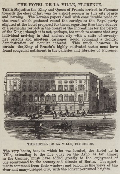Het Hotel de la Ville, Florence door English School