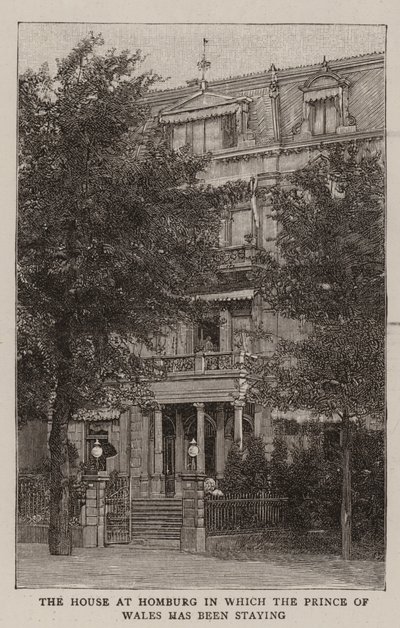 Het Huis in Homburg waar de Prins van Wales verbleef door English School