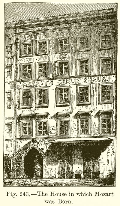 Het huis waarin Mozart werd geboren door English School