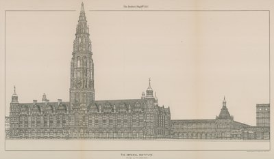 Het Imperial Institute: Ontwerp door T G Jackson door English School