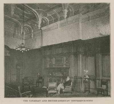 Het Imperial Institute: De Canadese en Brits-Amerikaanse conferentiekamer door English School