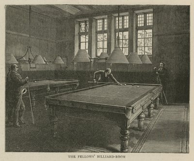 Het Imperial Institute: De biljartkamer van de Fellows door English School
