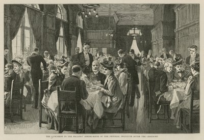 Het Imperial Institute: De lunch in de eetkamer van de Fellows na de ceremonie door English School