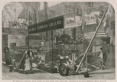 De Internationale Tentoonstelling; British Columbia en Prince Edward Island Hoven door English School