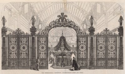 De Internationale Tentoonstelling; Coalbrookdale Poorten en Hof door English School