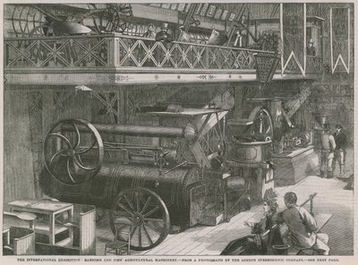 De Internationale Tentoonstelling; Ransome en Sims landbouwmachines door English School