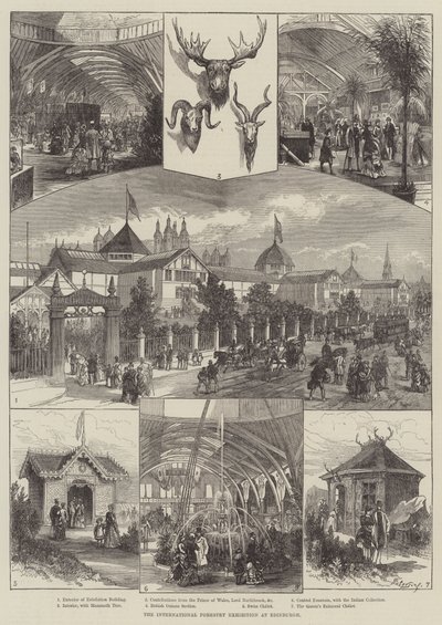 De Internationale Bosbouwtentoonstelling in Edinburgh door English School