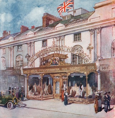 De International Fur Store op 162-163 Regent Street door English School