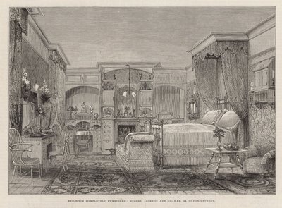 De Internationale Gezondheids Tentoonstelling: Slaapkamer volledig ingericht door English School