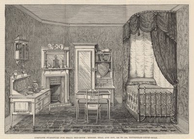 De Internationale Gezondheids Tentoonstelling: Complete meubels voor kleine slaapkamer door English School