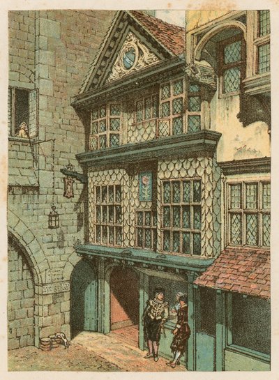De Internationale Gezondheidstentoonstelling in South Kensington, 1884: de oude Londense straat door English School