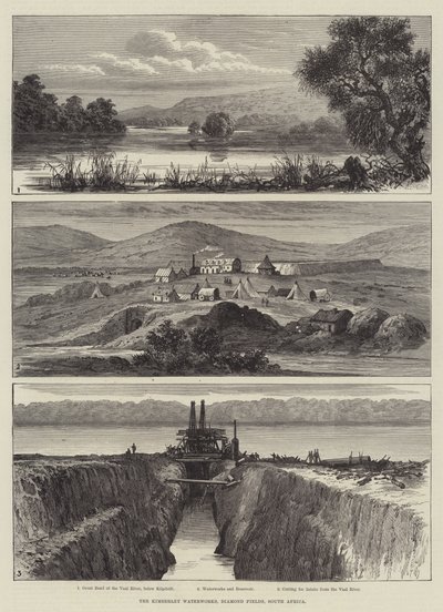 De Kimberley Waterwerken, Diamantvelden, Zuid-Afrika door English School