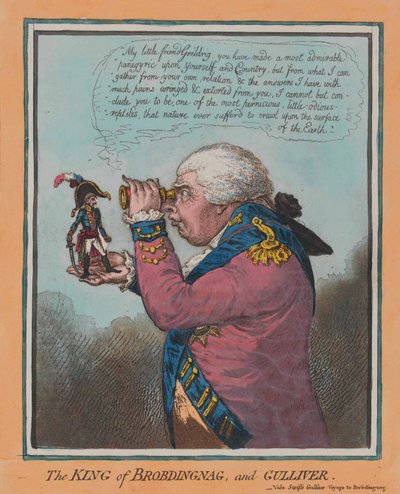 De Koning van Brobdingnag en Gulliver door English School