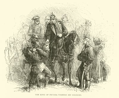 De koning van Pruisen bezoekt zijn soldaten, augustus 1870 door English School