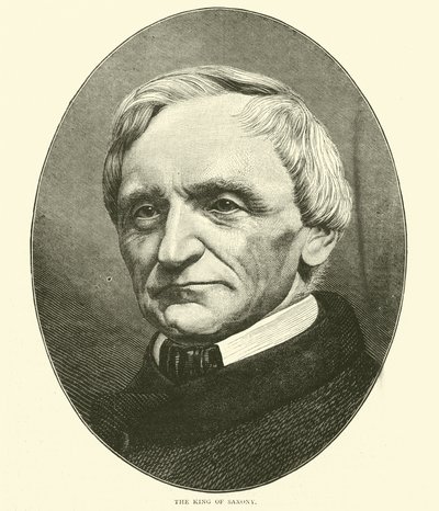 De koning van Saksen, oktober 1870 door English School