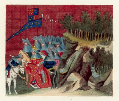 De ridderslag van Hendrik, zoon van de Hertog van Lancaster door English School