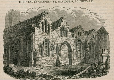 De Ladye Chapel, St Saviours Church, Southwark, Surrey door English School