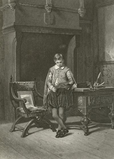 De page van de dame door English School