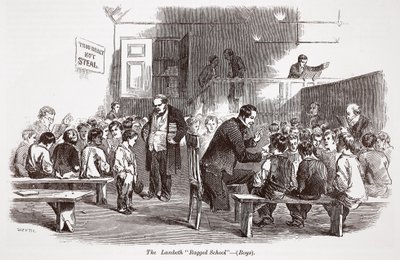 De Lambeth Ragged School (jongens) door English School