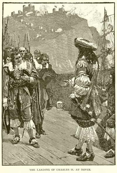 De Landing van Karel II in Dover door English School