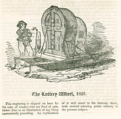 De Laatste Loterij. Het Loterijwiel, 1826 door English School