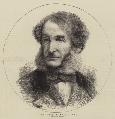 De overleden J Laird, MP (gravure) door English School