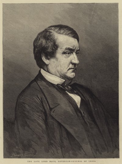 De overleden Lord Mayo, Gouverneur-Generaal van India door English School
