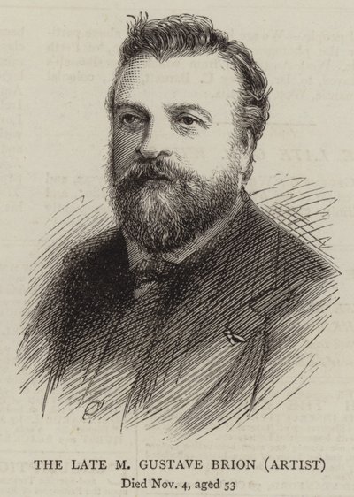 De Laatste M Gustave Brion, Kunstenaar door English School