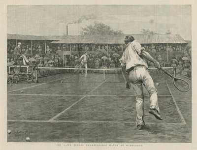 Het Lawn Tennis Kampioenschap in Wimbledon door English School