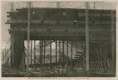 De Leviathan tijdens de bouw door English School