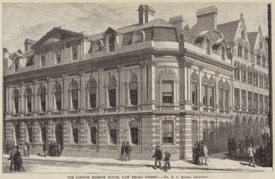 Het London Mission House, New Broad Street door English School