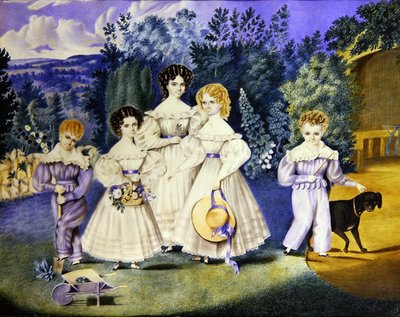 De kinderen van de familie Lovell, c.1825 door English School