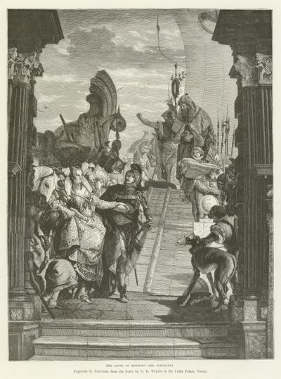 De liefdes van Antonius en Cleopatra door English School