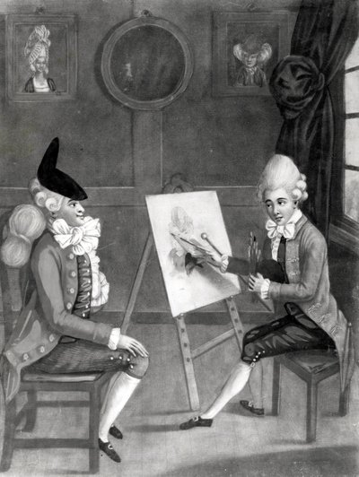De Macaroni Schilder, of Billy Dimple die zich klaarmaakt voor zijn portret door English School