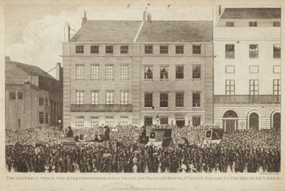 De Manier waarop de Koningin dagelijks van Lady Franciss Huis vertrok door English School