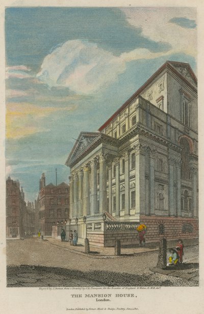 Het Mansion House, Londen door English School