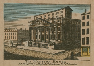 Het Mansion House, Londen door English School