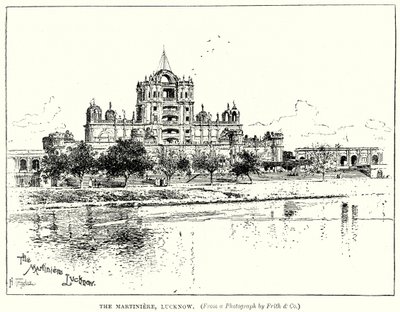 De Martiniere, Lucknow (gravure) door English School