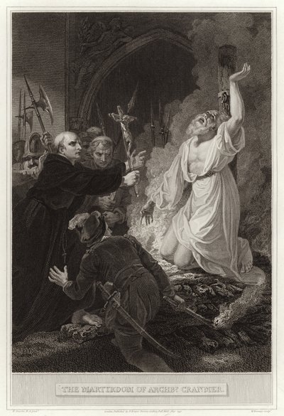 Het martelaarschap van aartsbisschop Cranmer door English School
