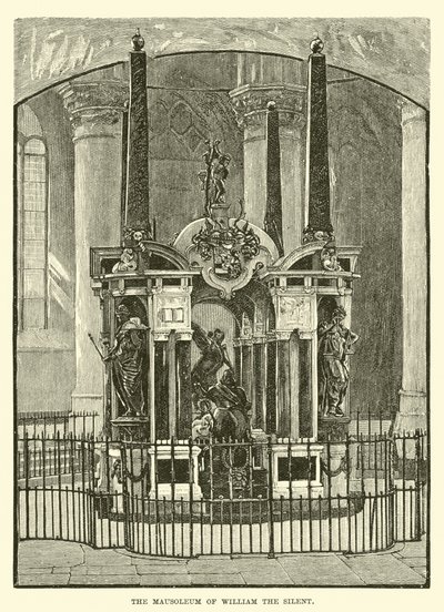 Het Mausoleum van Willem de Zwijger door English School
