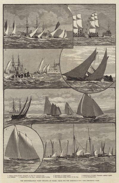 De Middellandse Zee Vlootregatta in Palma, Race voor de Admiral