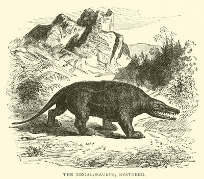 De Megalosaurus, gerestaureerd door English School