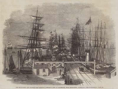 De pier van de Melbourne en Hobson