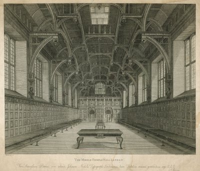 De Middle Temple Hall, Londen door English School