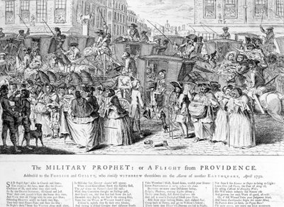 De Militaire Profeet, of een Vlucht uit Voorzienigheid, 1750 door English School