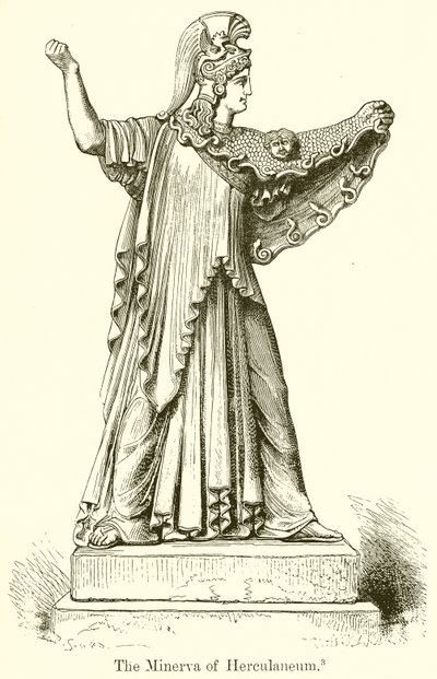 De Minerva van Herculaneum door English School