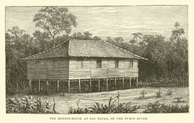 Het missiehuis in Sao Paulo, aan de Purus-rivier door English School