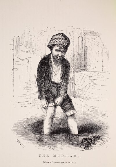 De Modder-Lark, naar een daguerreotype door Richard Beard, illustratie uit London Labour and London Poor door Henry Mayhew, pub. 1862 door English School